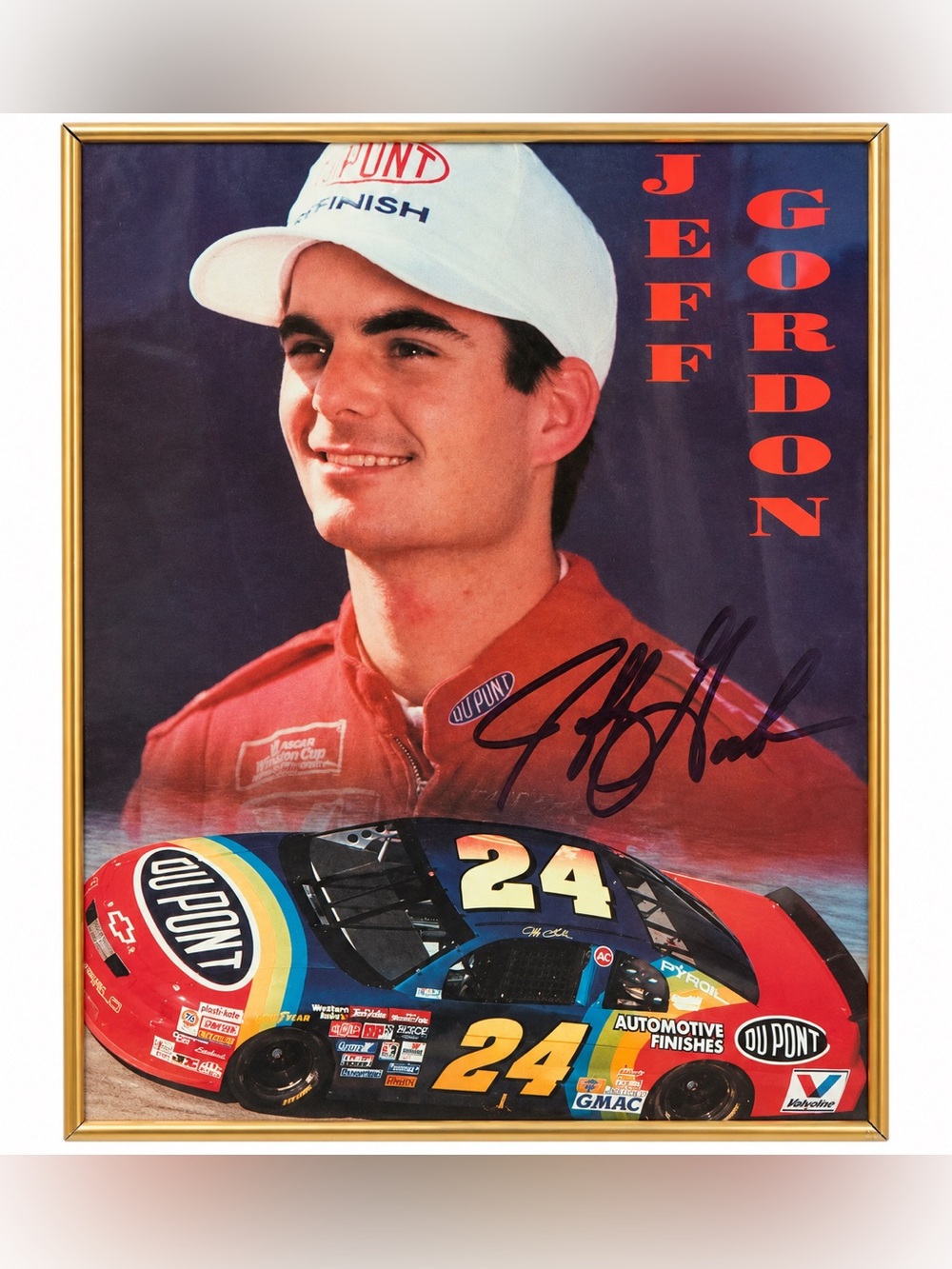 Jeff Gordon reproduction race poster 16x20”